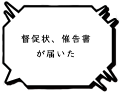 督促状や催告書が届いた